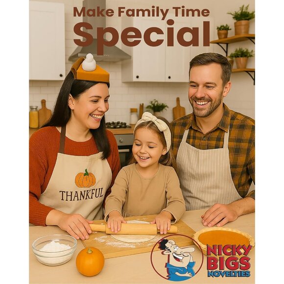 Mini Food Hat Headband Pumpkin Pie Silly Party Attire Accessory - Picture 5 of 6